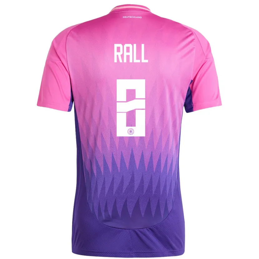 Danxen Herren Deutschland Maximiliane Rall #8 Pink Lila Auswärtstrikot Trikot 24-26 T-Shirt Schweiz