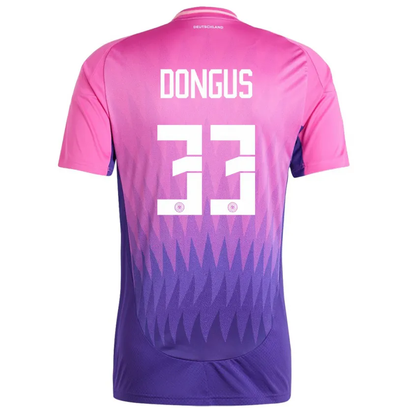 Danxen Herren Deutschland Fabienne Dongus #33 Pink Lila Auswärtstrikot Trikot 24-26 T-Shirt Schweiz