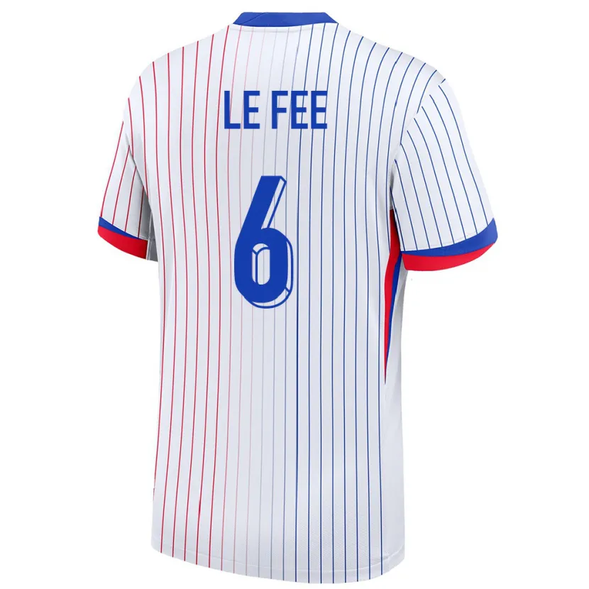 Danxen Herren Frankreich Enzo Le Fee #6 Weiß Auswärtstrikot Trikot 24-26 T-Shirt Schweiz