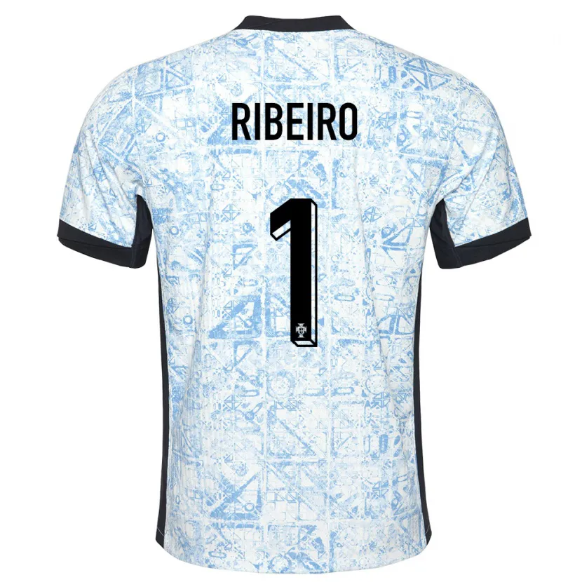 Danxen Herren Portugal Goncalo Ribeiro #1 Cremeblau Auswärtstrikot Trikot 24-26 T-Shirt Schweiz