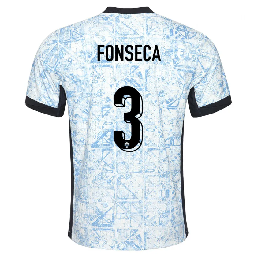 Danxen Herren Portugal Joao Fonseca #3 Cremeblau Auswärtstrikot Trikot 24-26 T-Shirt Schweiz