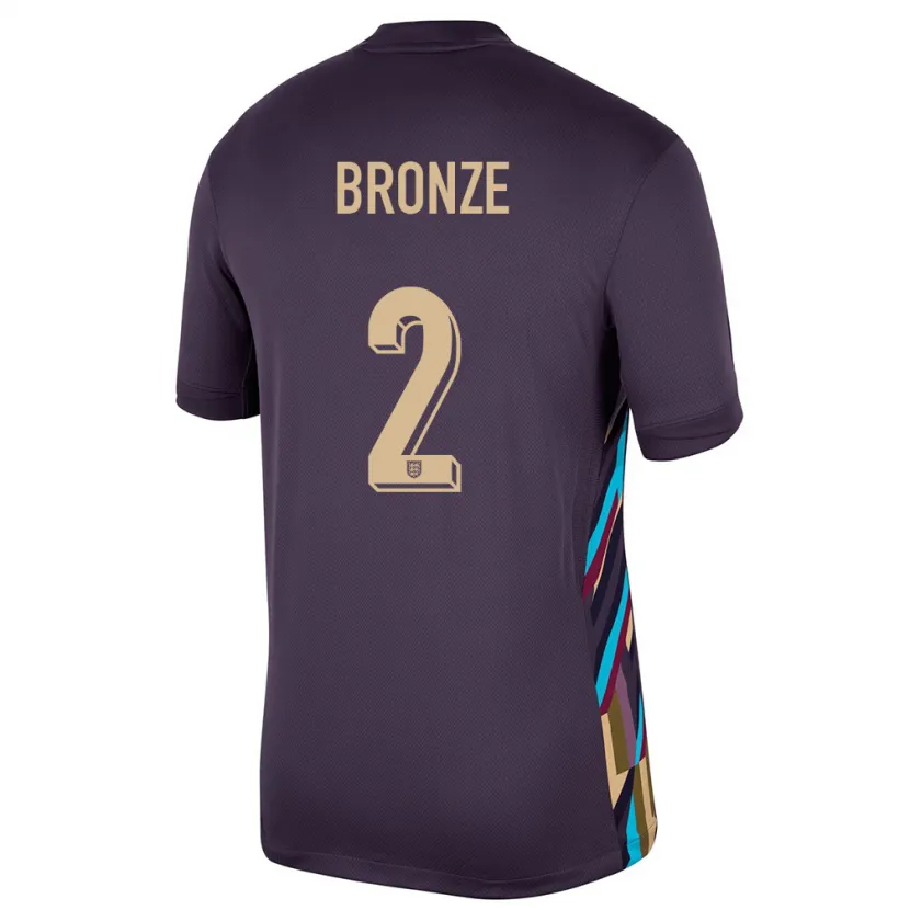 Danxen Herren England Lucy Bronze #2 Dunkle Rosine Auswärtstrikot Trikot 24-26 T-Shirt Schweiz