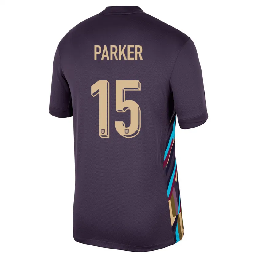 Danxen Herren England Lucy Parker #15 Dunkle Rosine Auswärtstrikot Trikot 24-26 T-Shirt Schweiz