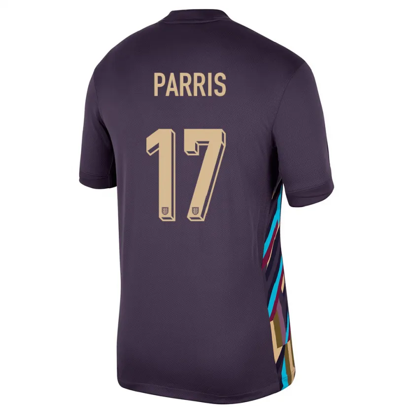 Danxen Herren England Nikita Parris #17 Dunkle Rosine Auswärtstrikot Trikot 24-26 T-Shirt Schweiz