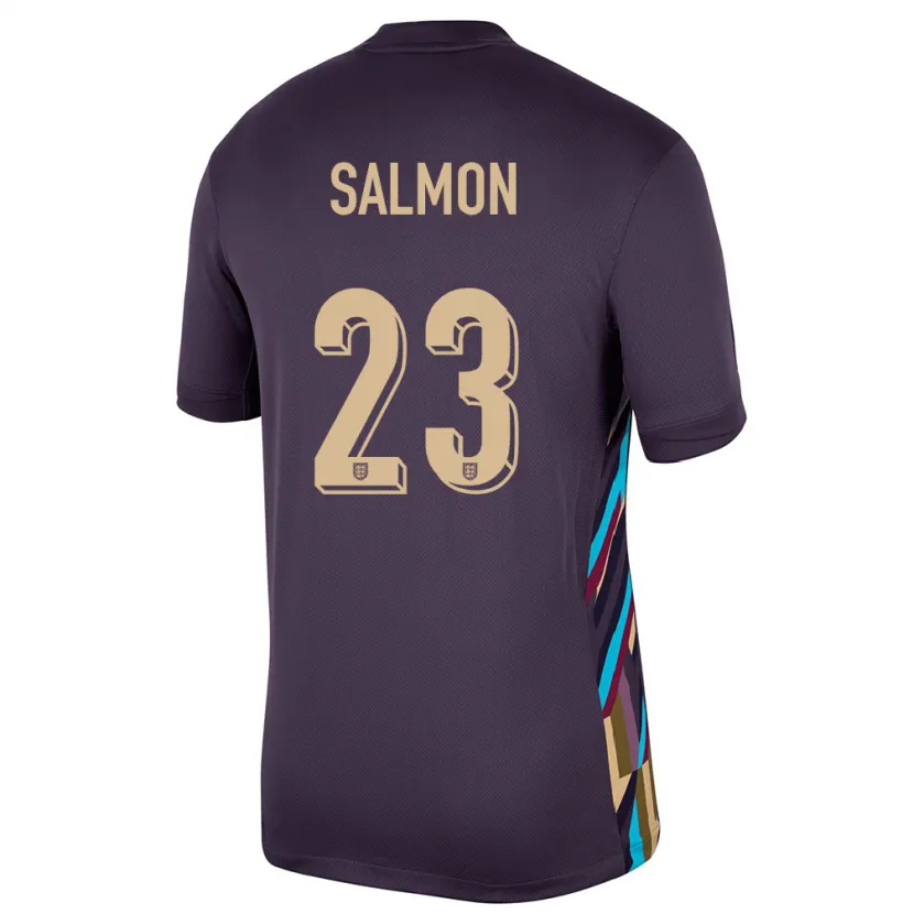 Danxen Herren England Ebony Salmon #23 Dunkle Rosine Auswärtstrikot Trikot 24-26 T-Shirt Schweiz