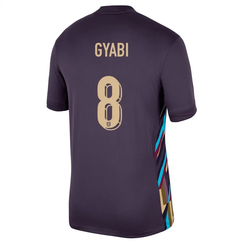 Danxen Herren England Darko Gyabi #8 Dunkle Rosine Auswärtstrikot Trikot 24-26 T-Shirt Schweiz