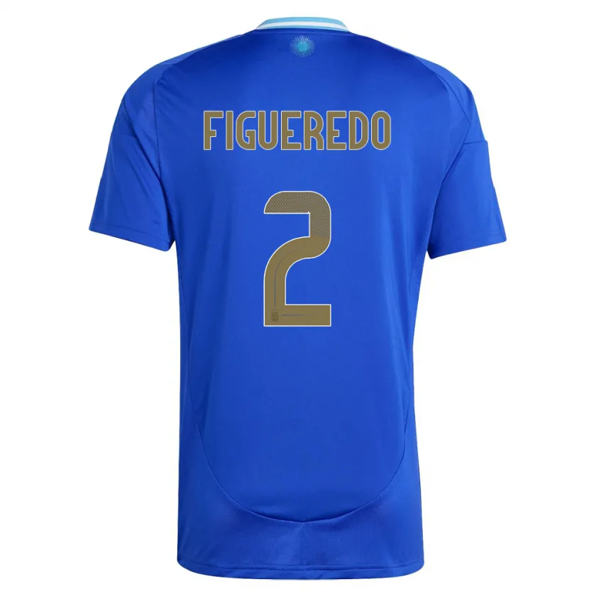 Danxen Herren Argentinien Leandro Figueredo #2 Blau Auswärtstrikot Trikot 24-26 T-Shirt Schweiz