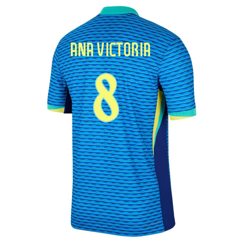 Danxen Herren Brasilien Ana Victoria #8 Blau Auswärtstrikot Trikot 24-26 T-Shirt Schweiz