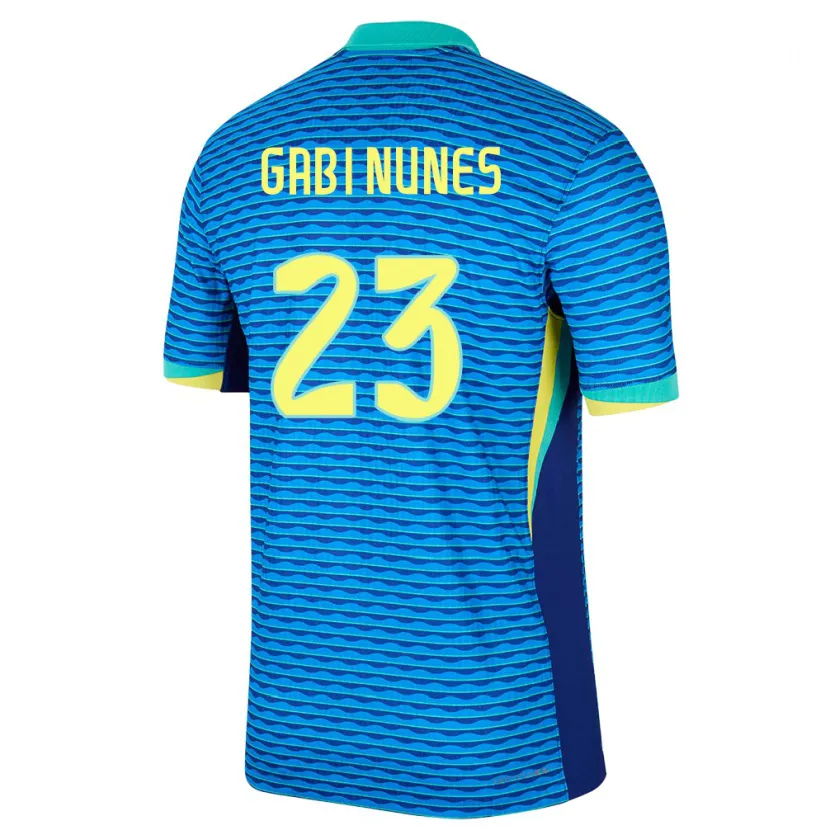 Danxen Herren Brasilien Gabi Nunes #23 Blau Auswärtstrikot Trikot 24-26 T-Shirt Schweiz