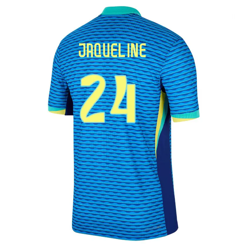 Danxen Herren Brasilien Jaqueline #24 Blau Auswärtstrikot Trikot 24-26 T-Shirt Schweiz