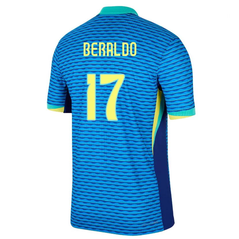 Danxen Herren Brasilien Lucas Beraldo #17 Blau Auswärtstrikot Trikot 24-26 T-Shirt Schweiz