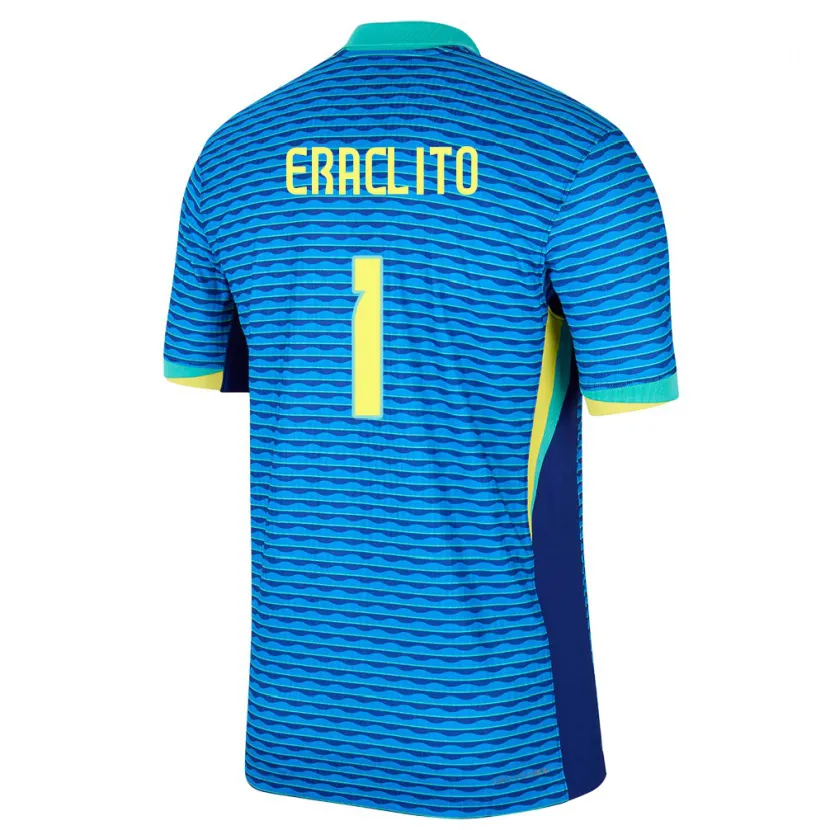 Danxen Herren Brasilien Marcelo Eraclito #1 Blau Auswärtstrikot Trikot 24-26 T-Shirt Schweiz