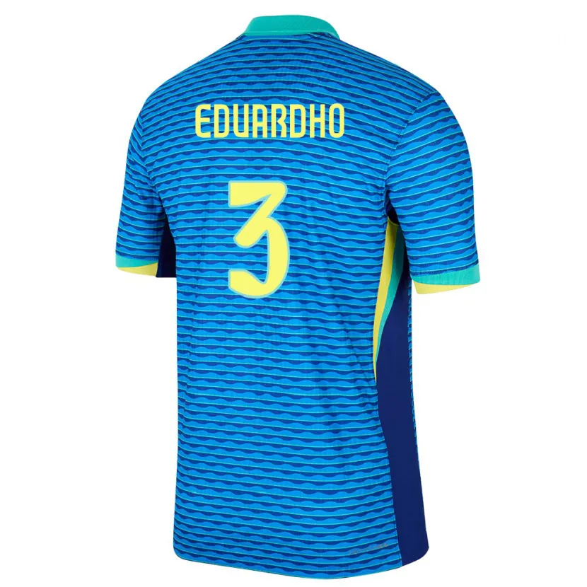 Danxen Herren Brasilien Eduardho #3 Blau Auswärtstrikot Trikot 24-26 T-Shirt Schweiz