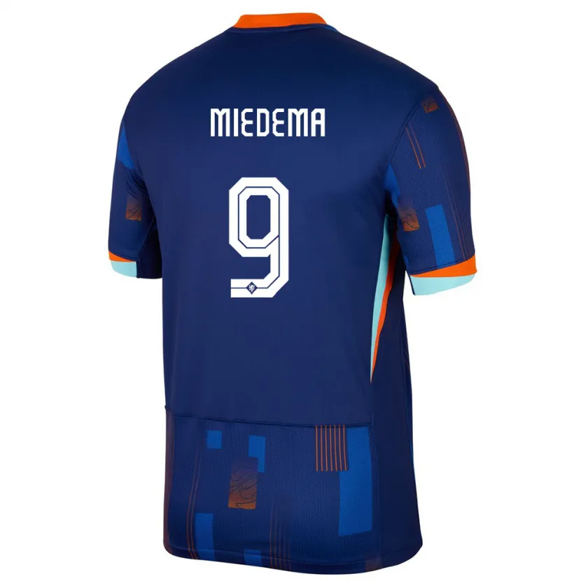 Danxen Herren Niederlande Vivianne Miedema #9 Blau Auswärtstrikot Trikot 24-26 T-Shirt Schweiz