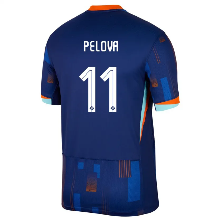 Danxen Herren Niederlande Victoria Pelova #11 Blau Auswärtstrikot Trikot 24-26 T-Shirt Schweiz