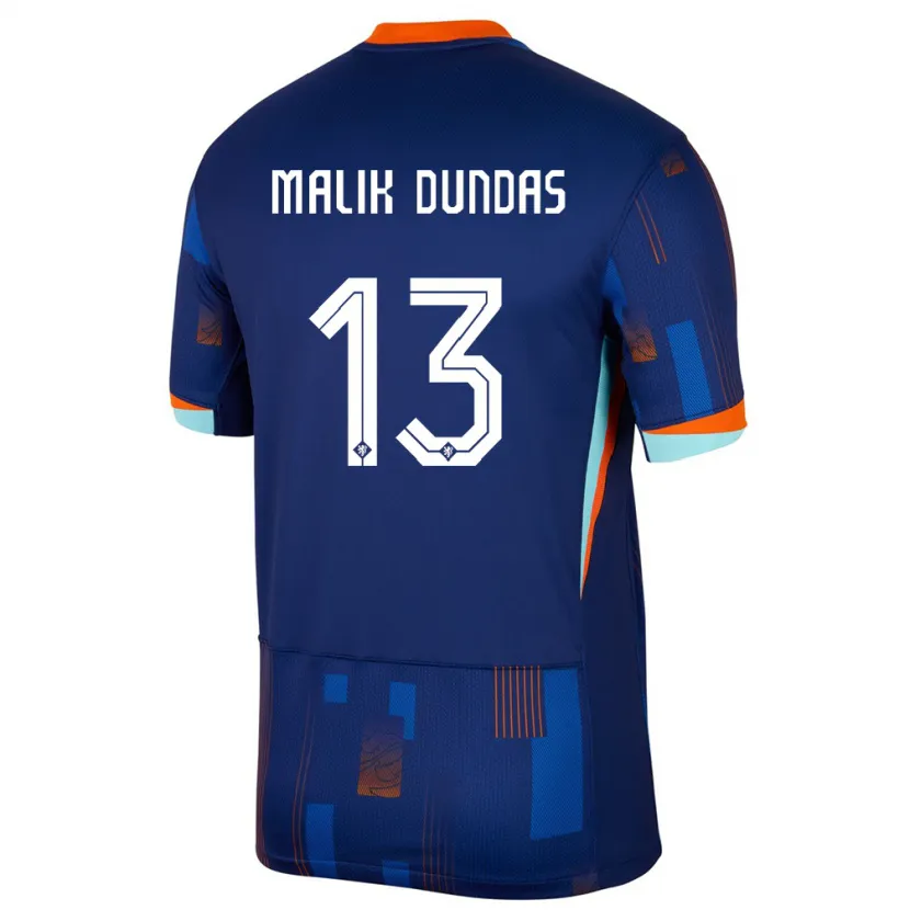 Danxen Herren Niederlande Noa Malik Dundas #13 Blau Auswärtstrikot Trikot 24-26 T-Shirt Schweiz