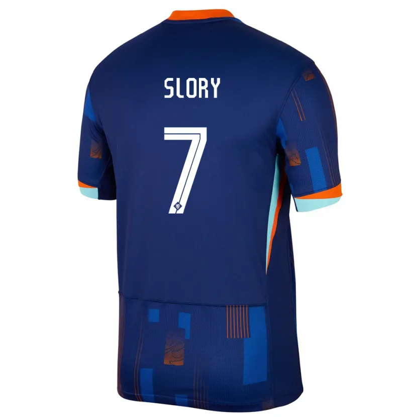 Danxen Herren Niederlande Jaden Slory #7 Blau Auswärtstrikot Trikot 24-26 T-Shirt Schweiz