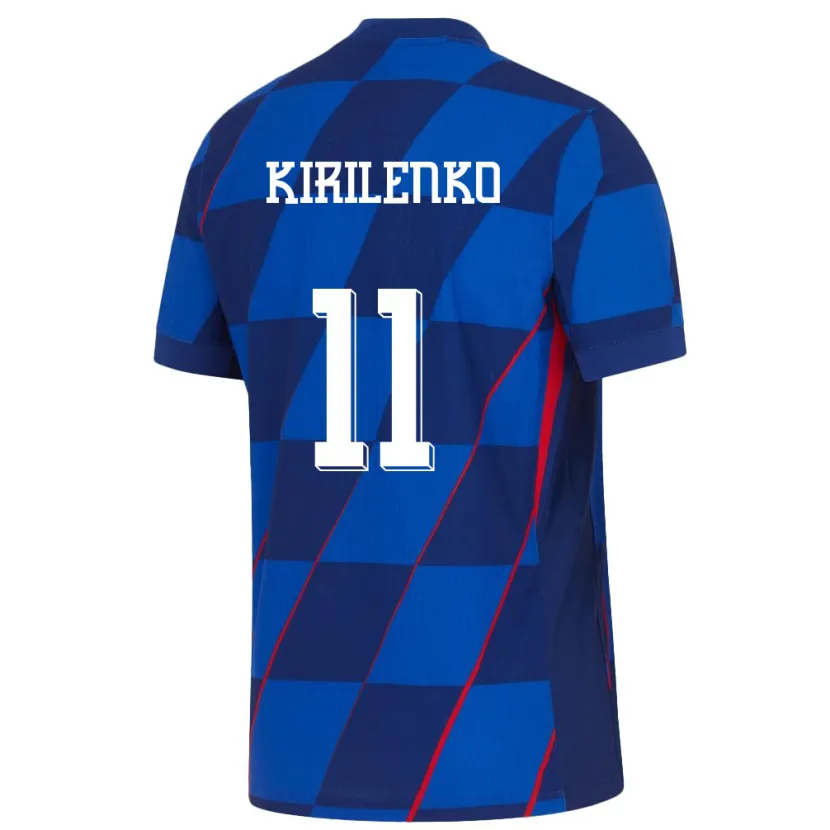 Danxen Herren Kroatien Ivana Kirilenko #11 Blau Auswärtstrikot Trikot 24-26 T-Shirt Schweiz