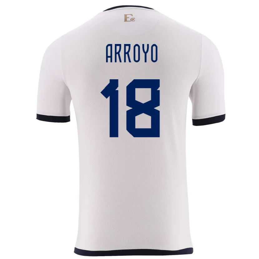 Danxen Herren Ecuador Jean Arroyo #18 Weiß Auswärtstrikot Trikot 24-26 T-Shirt Schweiz