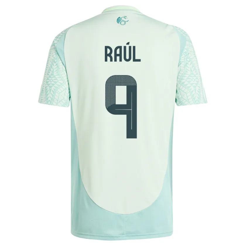 Danxen Herren Mexiko Raul Jimenez #9 Leinengrün Auswärtstrikot Trikot 24-26 T-Shirt Schweiz