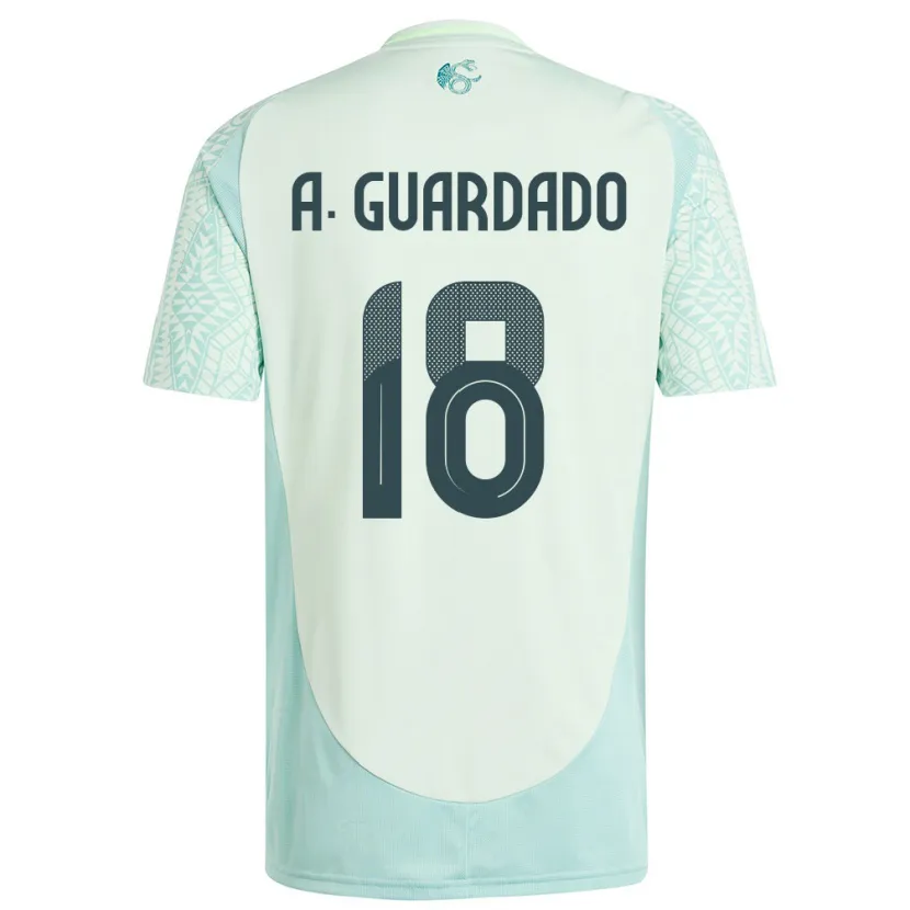 Danxen Herren Mexiko Andres Guardado #18 Leinengrün Auswärtstrikot Trikot 24-26 T-Shirt Schweiz