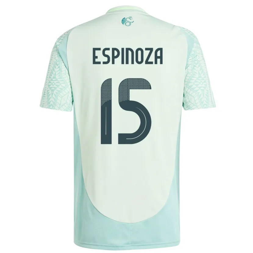 Danxen Herren Mexiko Greta Espinoza #15 Leinengrün Auswärtstrikot Trikot 24-26 T-Shirt Schweiz