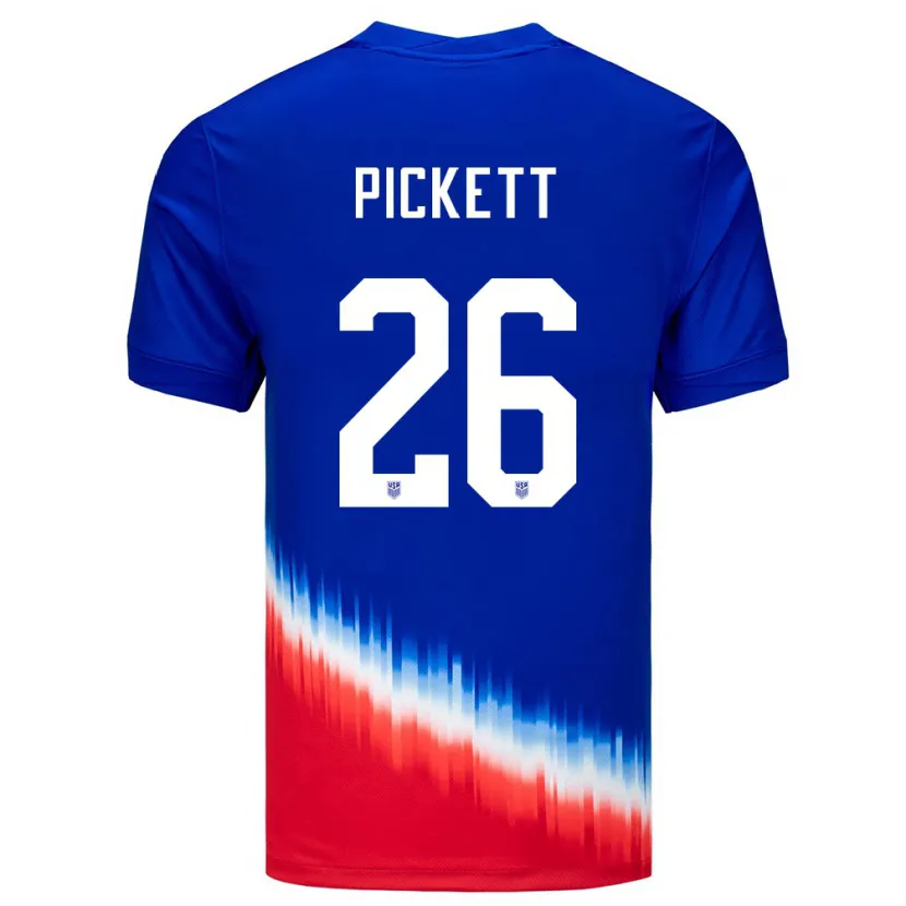 Danxen Herren Vereinigte Staaten Carson Pickett #26 Blau Auswärtstrikot Trikot 24-26 T-Shirt Schweiz