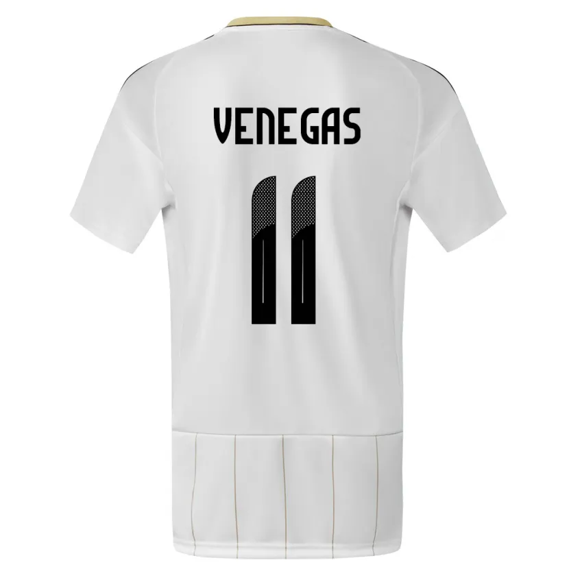 Danxen Herren Costa Rica Johan Venegas #11 Weiß Auswärtstrikot Trikot 24-26 T-Shirt Schweiz