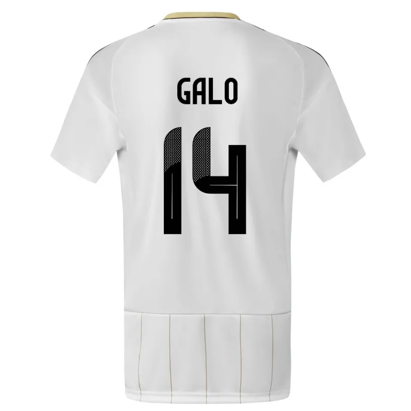 Danxen Herren Costa Rica Orlando Galo #14 Weiß Auswärtstrikot Trikot 24-26 T-Shirt Schweiz