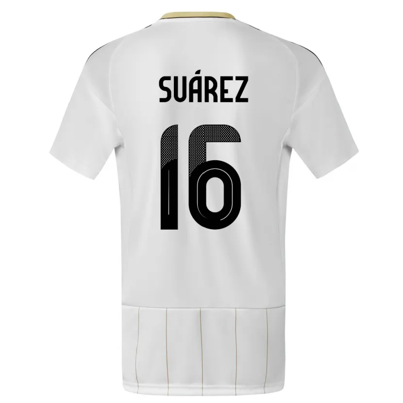 Danxen Herren Costa Rica Aaron Suarez #16 Weiß Auswärtstrikot Trikot 24-26 T-Shirt Schweiz