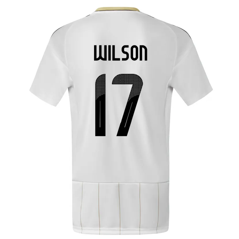 Danxen Herren Costa Rica Roan Wilson #17 Weiß Auswärtstrikot Trikot 24-26 T-Shirt Schweiz