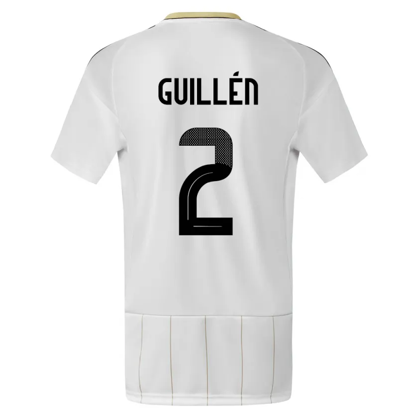 Danxen Herren Costa Rica Gabriela Guillen #2 Weiß Auswärtstrikot Trikot 24-26 T-Shirt Schweiz