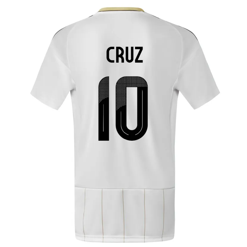 Danxen Herren Costa Rica Shirley Cruz #10 Weiß Auswärtstrikot Trikot 24-26 T-Shirt Schweiz