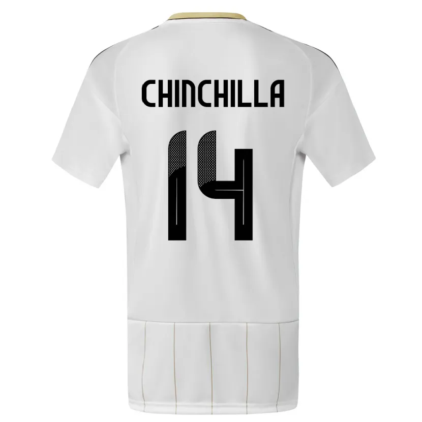 Danxen Herren Costa Rica Priscila Chinchilla #14 Weiß Auswärtstrikot Trikot 24-26 T-Shirt Schweiz