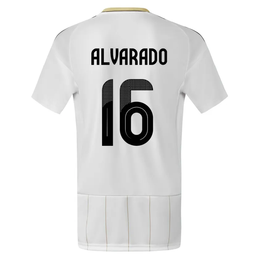 Danxen Herren Costa Rica Katherine Alvarado #16 Weiß Auswärtstrikot Trikot 24-26 T-Shirt Schweiz