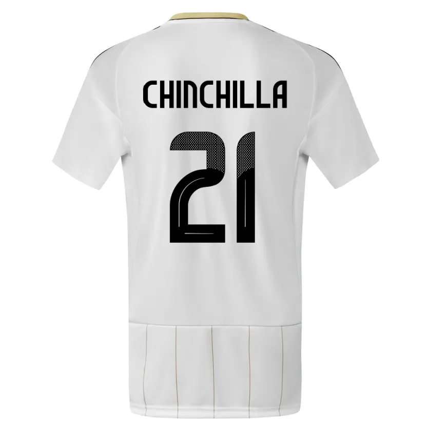 Danxen Herren Costa Rica Viviana Chinchilla #21 Weiß Auswärtstrikot Trikot 24-26 T-Shirt Schweiz