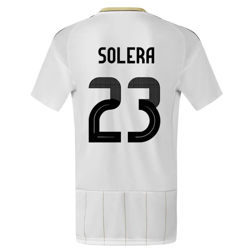 Danxen Herren Costa Rica Daniela Solera #23 Weiß Auswärtstrikot Trikot 24-26 T-Shirt Schweiz