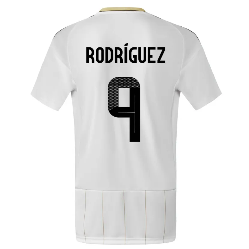 Danxen Herren Costa Rica Doryan Rodriguez #9 Weiß Auswärtstrikot Trikot 24-26 T-Shirt Schweiz