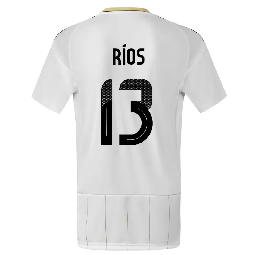Danxen Herren Costa Rica Keral Rios #13 Weiß Auswärtstrikot Trikot 24-26 T-Shirt Schweiz