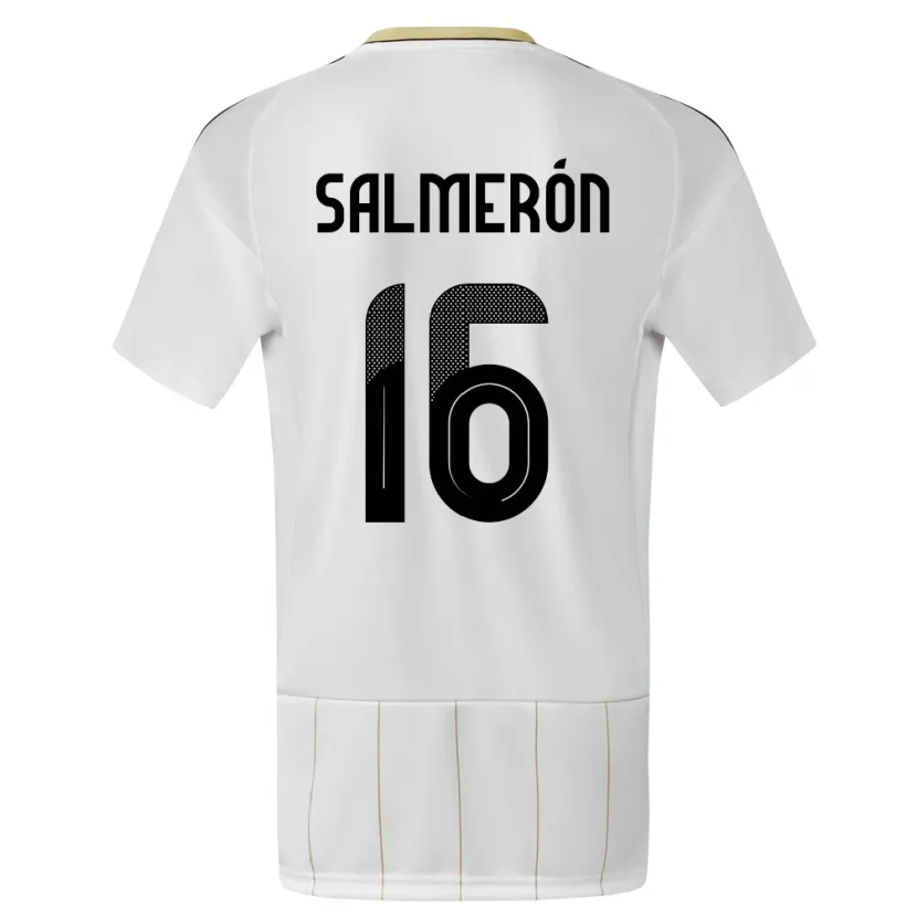 Danxen Herren Costa Rica Andrey Salmeron #16 Weiß Auswärtstrikot Trikot 24-26 T-Shirt Schweiz