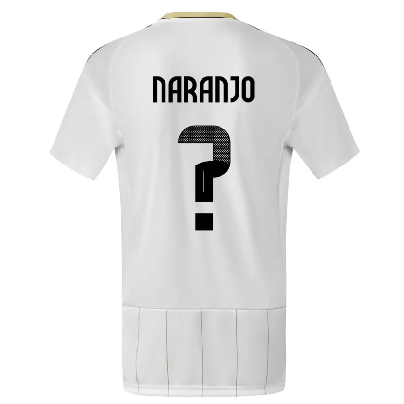 Danxen Herren Costa Rica Andry Naranjo #0 Weiß Auswärtstrikot Trikot 24-26 T-Shirt Schweiz