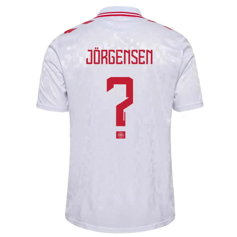Danxen Herren Dänemark Thomas Jörgensen #0 Weiß Auswärtstrikot Trikot 24-26 T-Shirt Schweiz