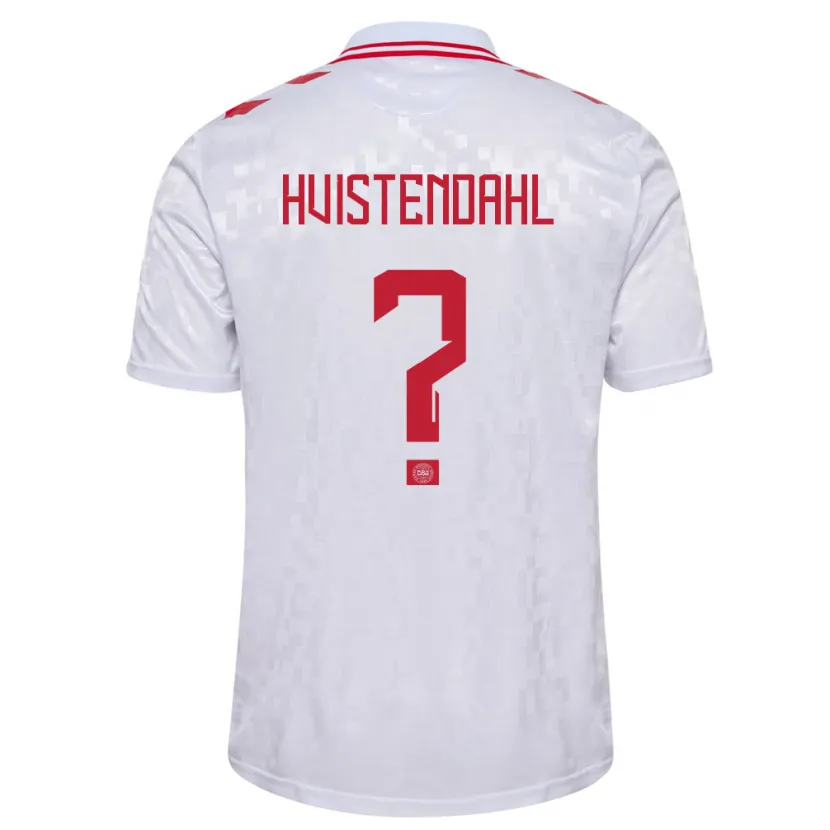 Danxen Herren Dänemark Johan Hvistendahl #0 Weiß Auswärtstrikot Trikot 24-26 T-Shirt Schweiz