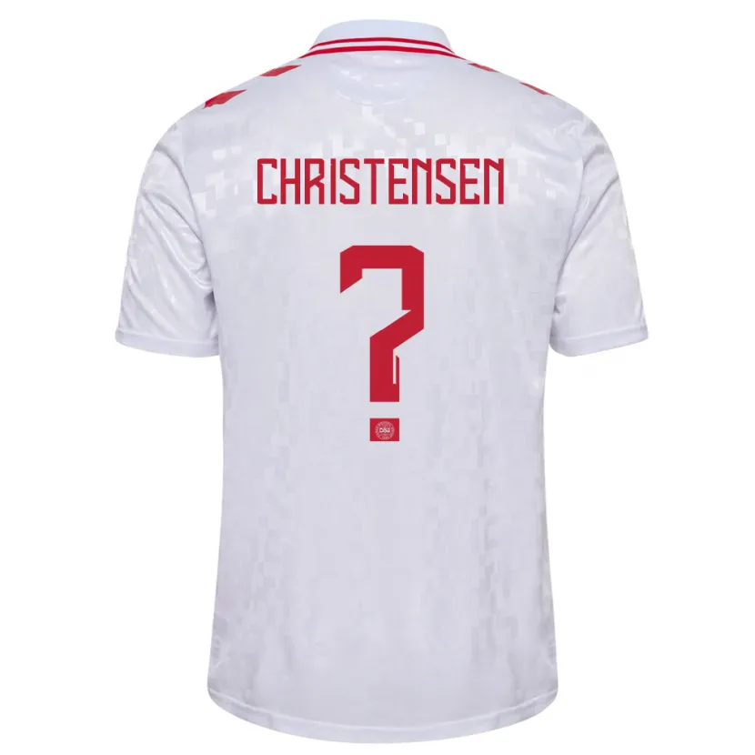 Danxen Herren Dänemark Sebastian Christensen #0 Weiß Auswärtstrikot Trikot 24-26 T-Shirt Schweiz