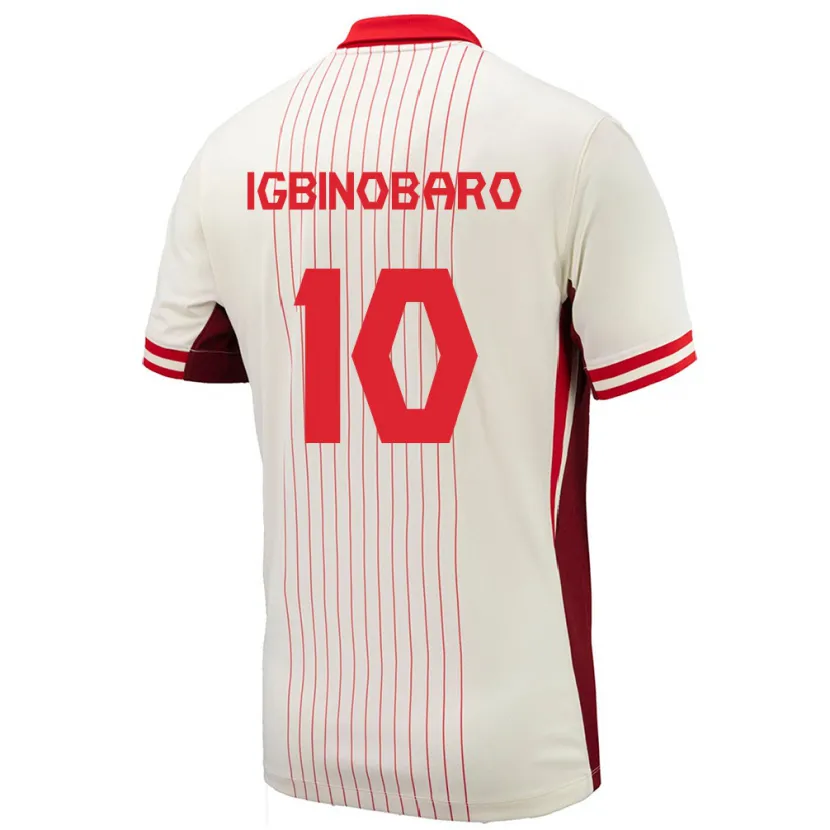 Danxen Herren Kanada Philip Igbinobaro #10 Weiß Auswärtstrikot Trikot 24-26 T-Shirt Schweiz