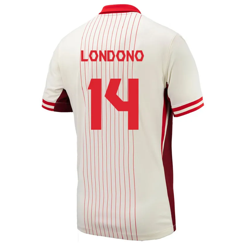 Danxen Herren Kanada Tyler Londono #14 Weiß Auswärtstrikot Trikot 24-26 T-Shirt Schweiz