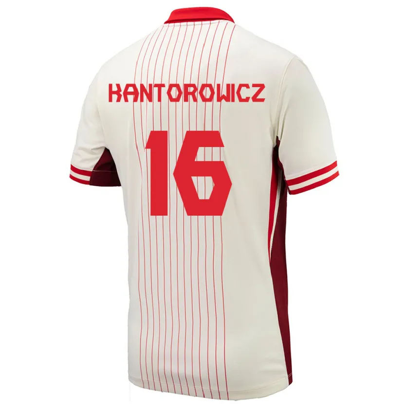 Danxen Herren Kanada Dominic Kantorowicz #16 Weiß Auswärtstrikot Trikot 24-26 T-Shirt Schweiz