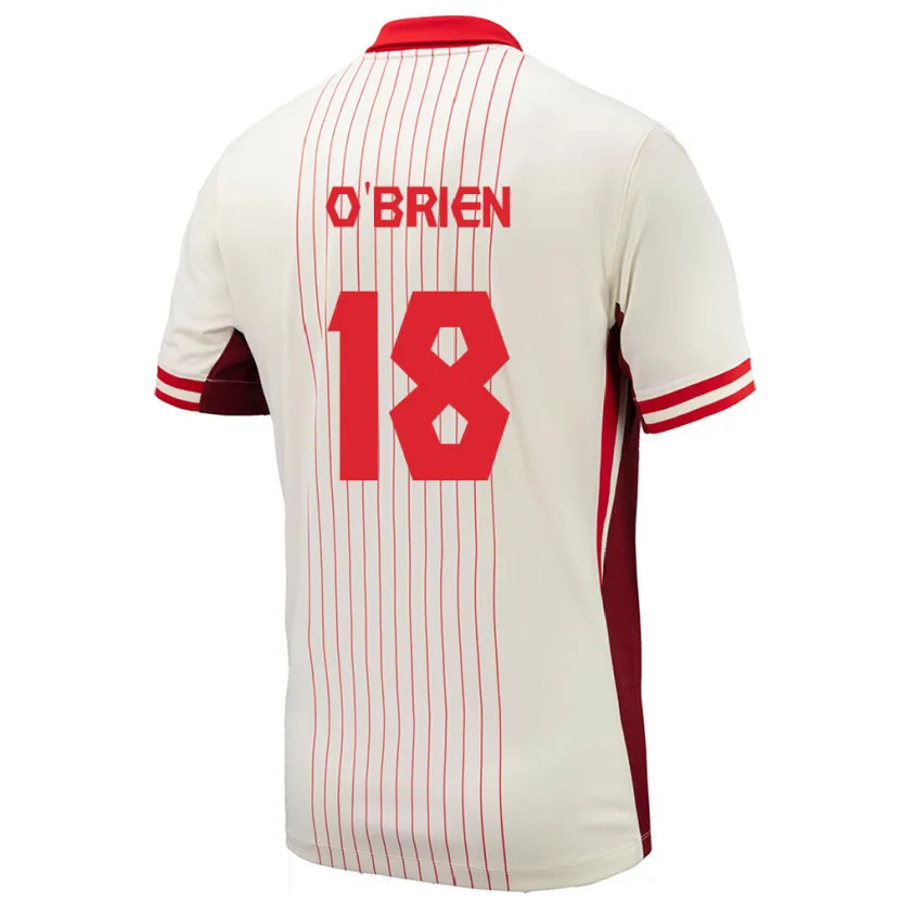 Danxen Herren Kanada Alexander O'brien #18 Weiß Auswärtstrikot Trikot 24-26 T-Shirt Schweiz