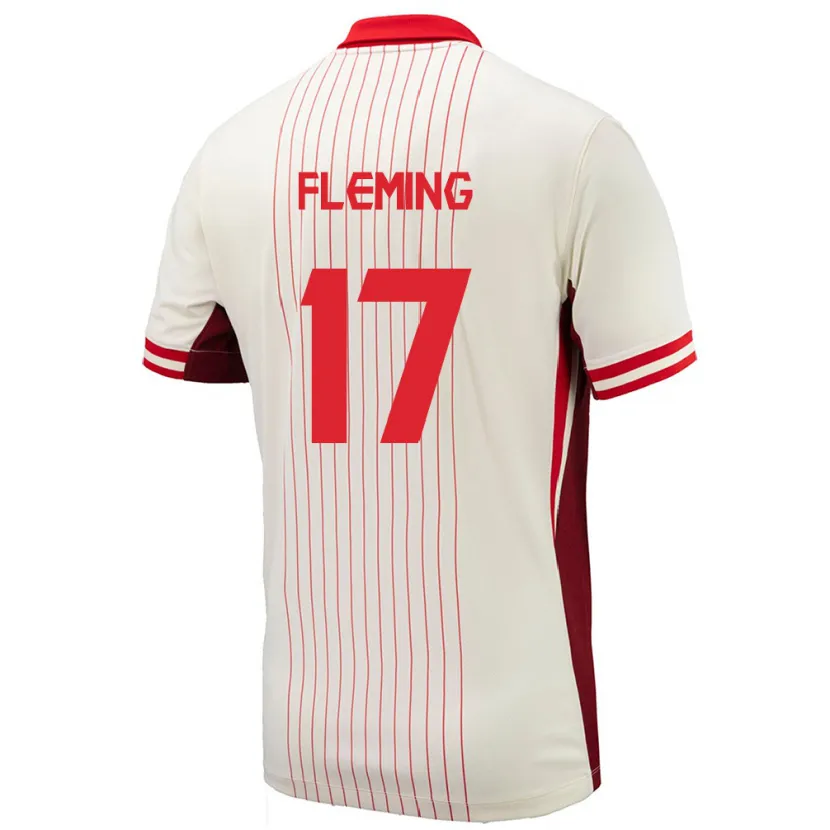 Danxen Herren Kanada Jessie Fleming #17 Weiß Auswärtstrikot Trikot 24-26 T-Shirt Schweiz