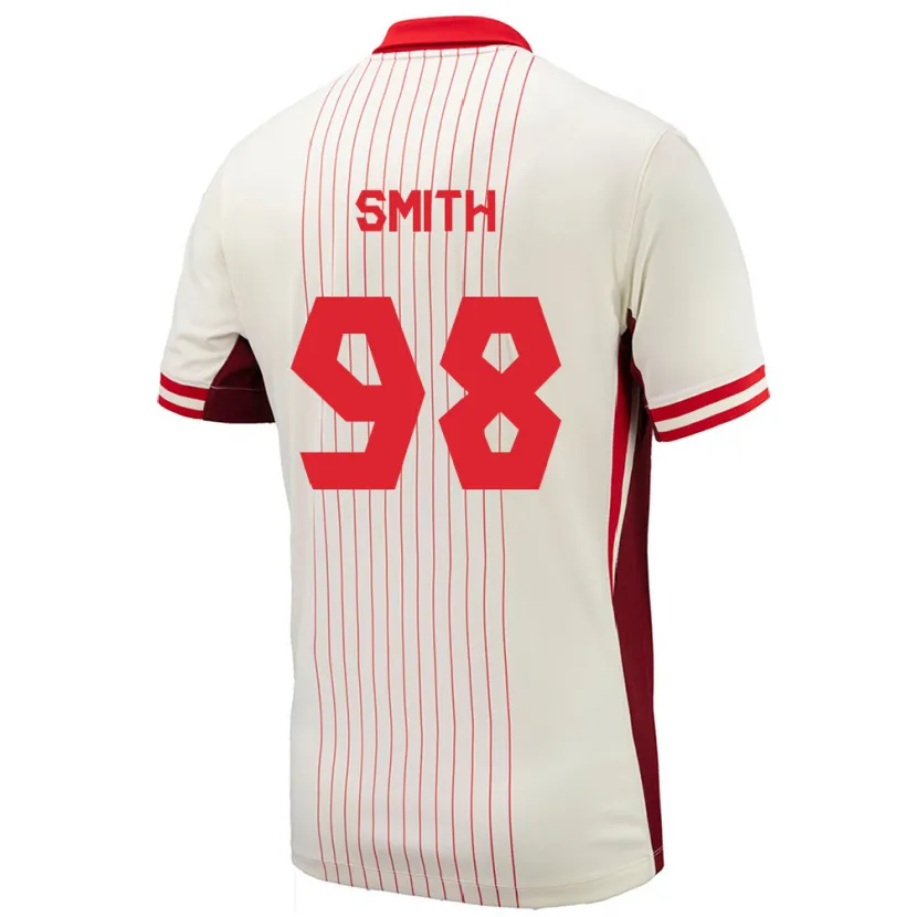 Danxen Herren Kanada Olivia Smith #98 Weiß Auswärtstrikot Trikot 24-26 T-Shirt Schweiz